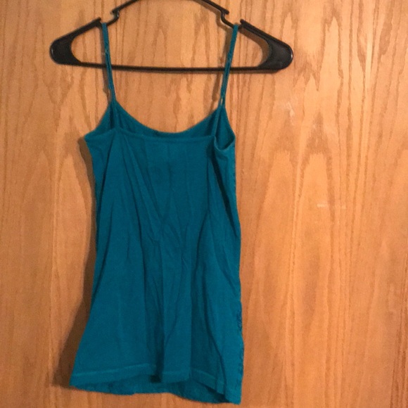Aeropostale turquoise spaghetti strap tank top - Picture 2 of 4